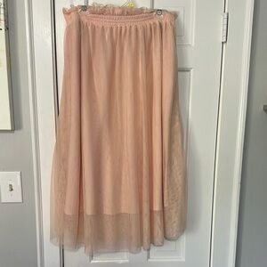 Haunte Monde pale pink vellum skirt size 2XL
